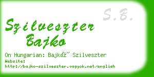 szilveszter bajko business card